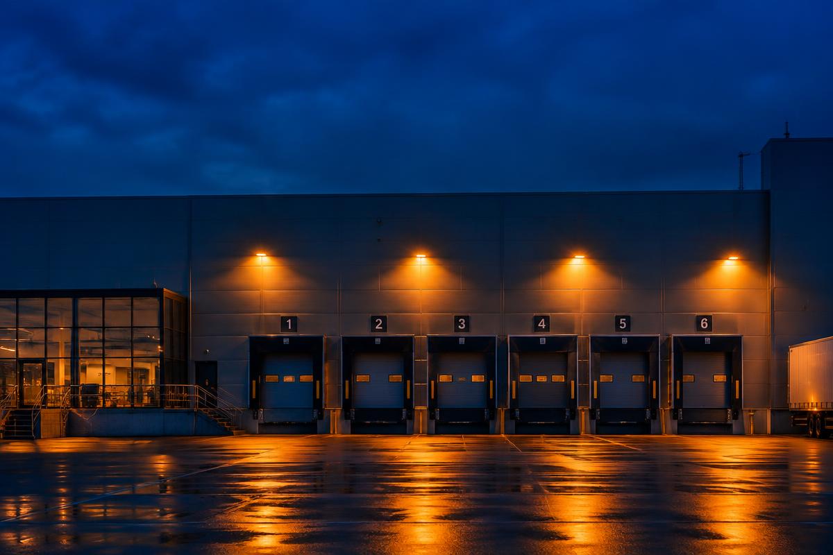 Commercial warehouse loading dock
